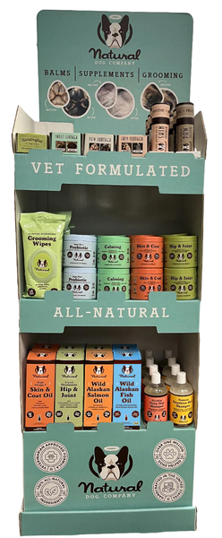 Брендовый стенд для пола Natural Dog Company для размещения продукции