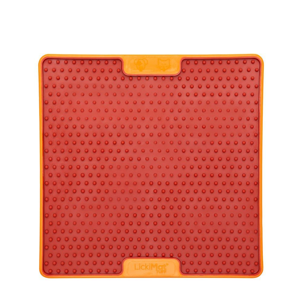 Килимок антистрес для вилизування для собак LickiMat Soother&reg; PRO Tuff Orange тверда основа