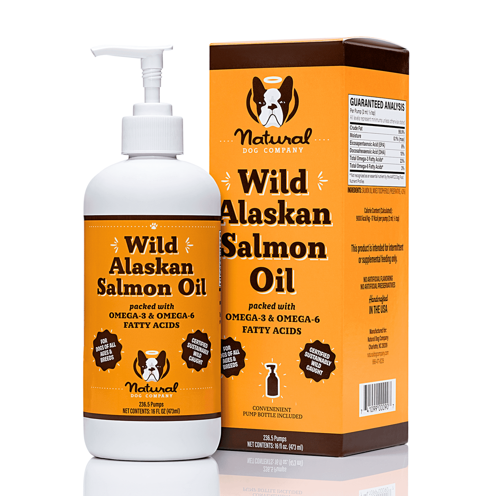 Лососевое масло Wild Alaskan Salmon Oil Natural Dog Company, 480мл