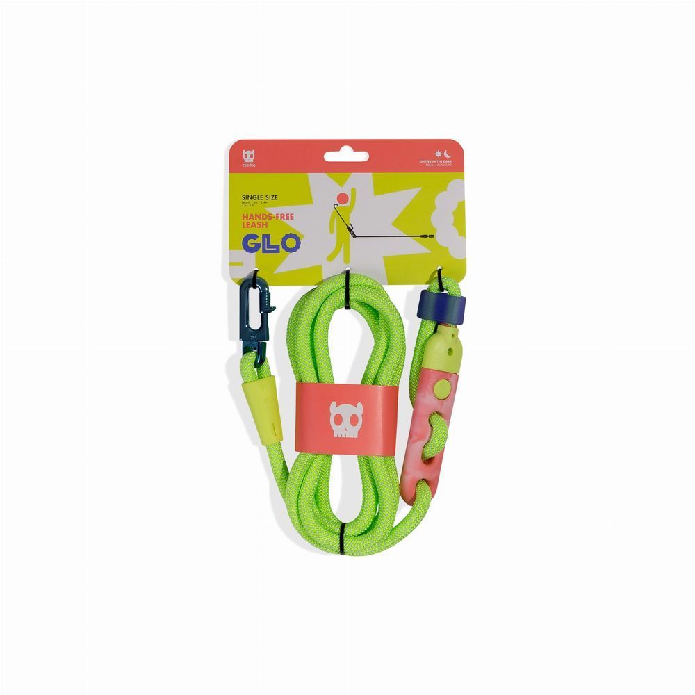 Повідок люмінісцентний "вільні руки" для собак Zee.Dog Hands-Free Glo