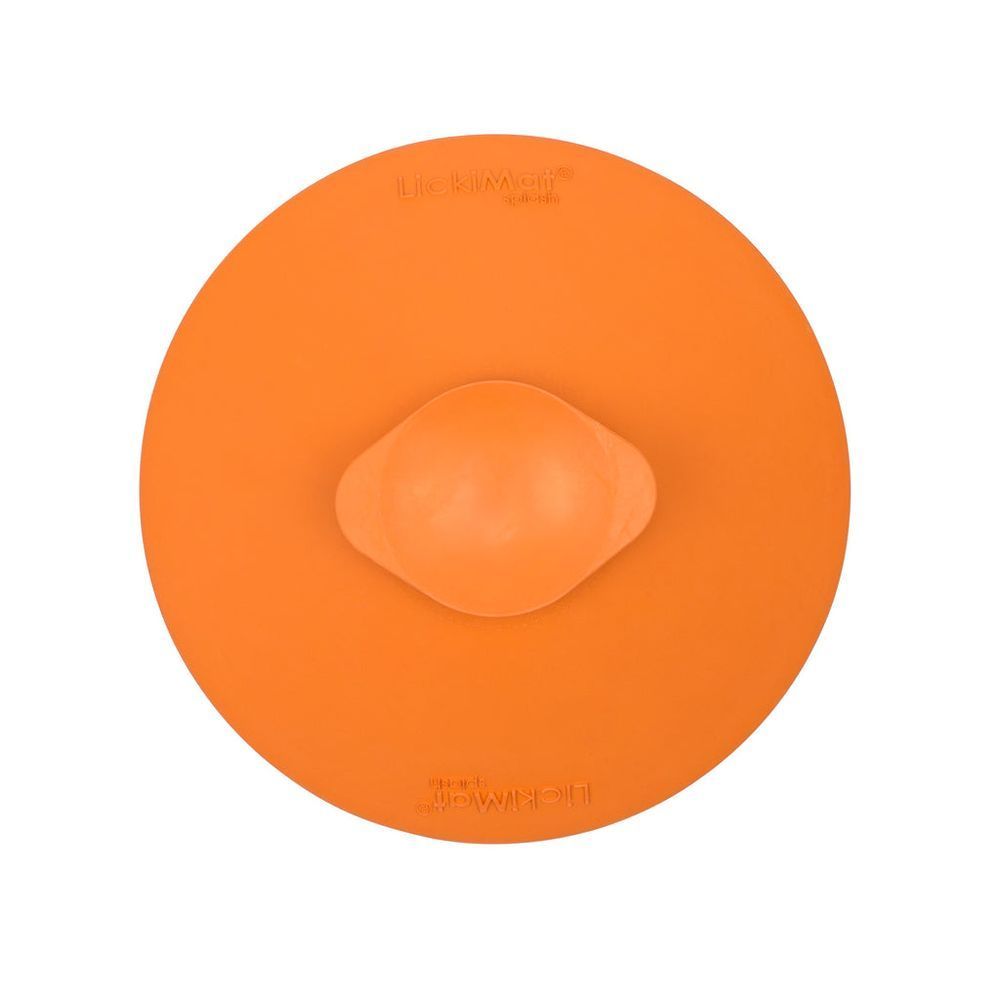 Мисочка антистрес для вилизування для собак LickiMat Splash Orange, на присосках