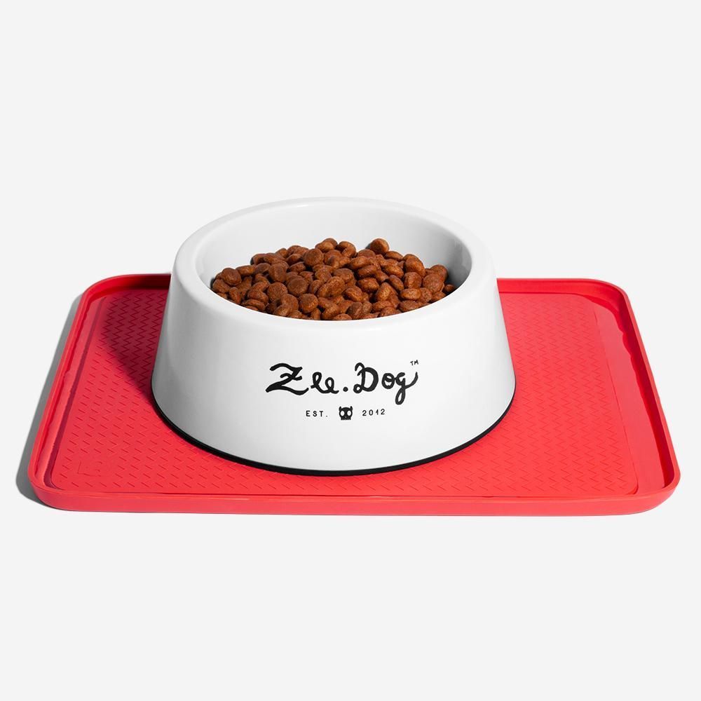 Мат подставка для мисочек для собак Zee.Dog Coral коралловый цвет
