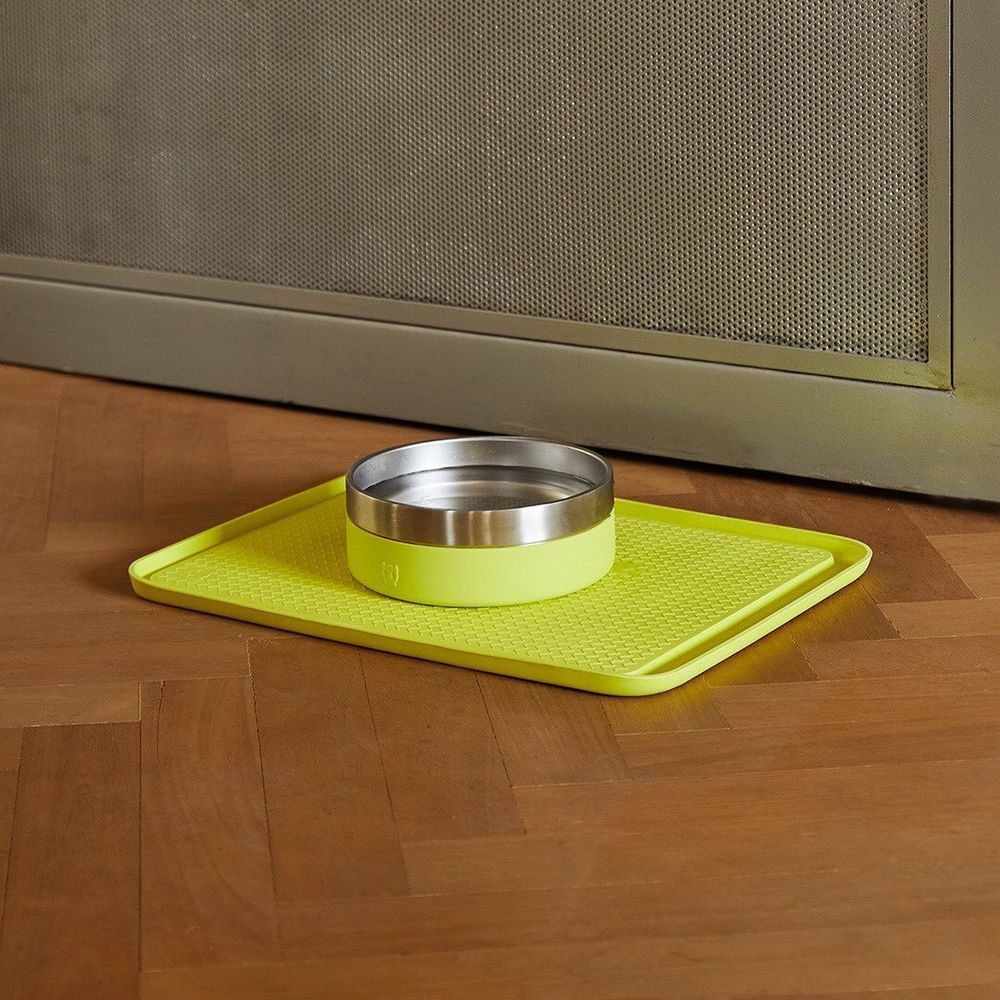 Мат підставка для мисочок для собак Zee.Dog Lime колір лайм