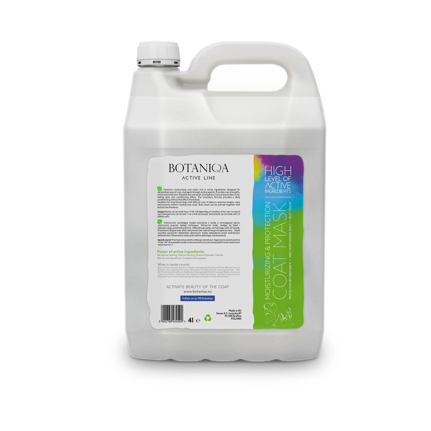 Кондиціонер для зволоження та захисту Botaniqa MOISTURIZING & PROTECTION COAT MASK, 250мл
