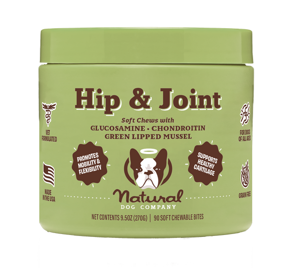 Вітамінний комплекс для суглобів та зв'язок собак Hip&Joint Natural Dog Company, 90шт в банці