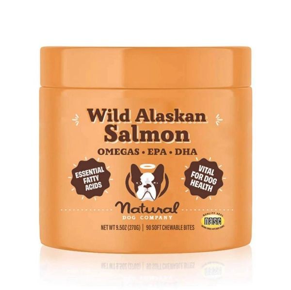 Жувальні ласощі з олією дикого лосося з аляски Natural Dog Company Wild Alaskan Salmon Chews